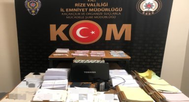 Rize'de tefecilik operasyonunda 6 şüpheli yakalandı