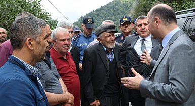 Vali Serdengeçti Espiye'de incelemelerde bulundu