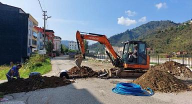 Altyapı güçlendirme çalışmaları için ekipler sahada