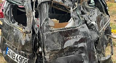 Çorum'da feci kaza: 1'i ağır 4 yaralı