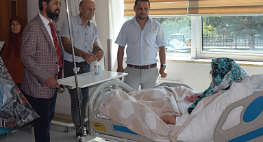 Espiye Müftüsü Gülbe, hastaları yalnız bırakmadı