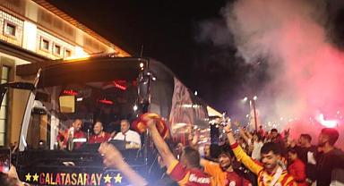 Galatasaray'a Rize’de Coşkulu Karşılama