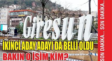 Giresun'da belediye başkanlığına aday ikinci isim de belli oldu!