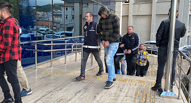 Kafes operasyonunda gözaltına alınan 8 şüpheli adliyede