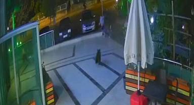 Kafeye giren ayıdan çocuğunu böyle kurtardı
