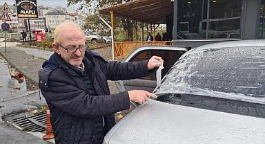 Maganda kurşunu otomobili buldu