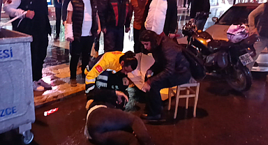 Minibüsle motosiklet çarpıştı: 1 yaralı