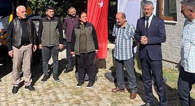 Orman köylüsüne iş makinesi desteği