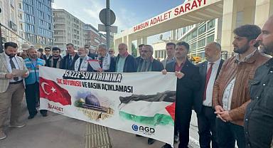 Samsun'dan İsrail zulmüne karşı suç duyurusu