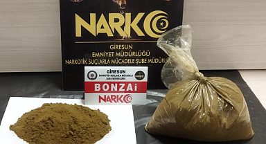 Giresun'da 1 Kilo 349 Gram Uyuşturucu Ele Geçirildi