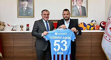 Trabzonspor Başkanı Ertuğrul Doğan, Bakan Bak’ı ziyaret etti