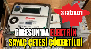 Giresun'da Elektrik Sayaç Çetesi Çökertildi