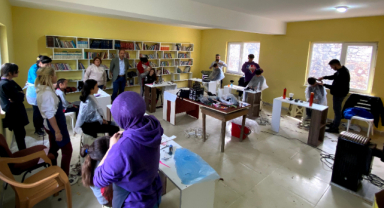 Espiye'de Köy Okullarındaki Öğrencilere Kuaförlük Hizmeti