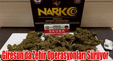 Giresun’da Zehir Operasyonları Sürüyor!