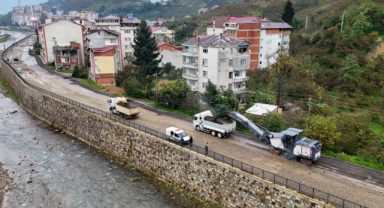 Giresun Sönmez Caddesi Çalışmalarında Sona Doğru