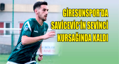 Giresunspor’da Vukan Savicevic’in Sevinci Kursağında Kaldı