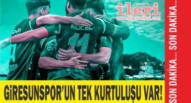 Giresunspor’un Tek Kurtuluş Yolu Var!