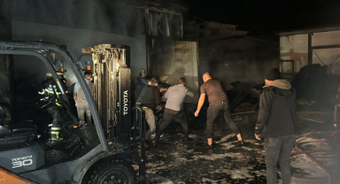 Kereste Fabrikasında Korkutan Yangın!
