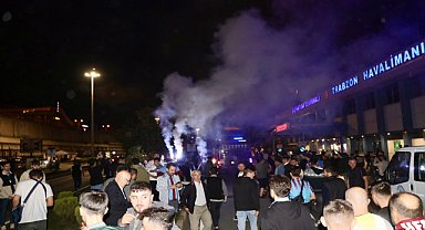 Trabzonspor'a coşkulu karşılama