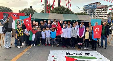 TÜGVA Giresun Şubesi, Filistin'e Destek Çadırıyla Farkındalık Yaratıyor