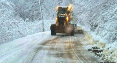 Giresun'da 52 köy yolu kardan ulaşıma kapandı