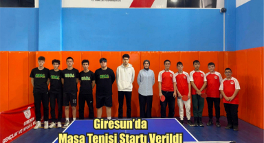 Giresun'da Masa Tenisi Startı Verildi