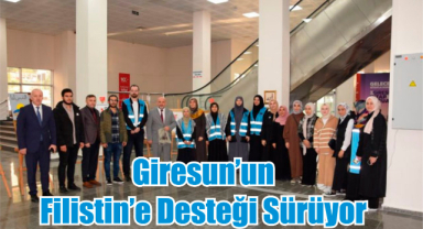 Giresun’un Filistin’e Desteği Sürüyor
