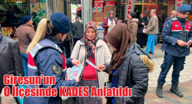 Giresun’un O İlçesinde KADES Anlatıldı