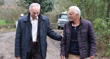 Giresun'un O İlçesinde Yol Seferberliği