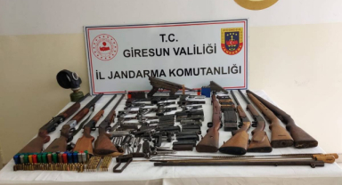 Giresun’un O İlçesindeki Evden Cephanelik Çıktı!