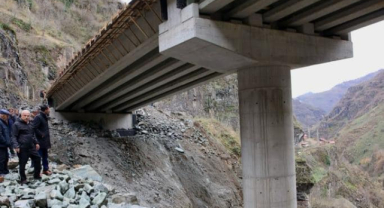Heyelan Nedeniyle Kapanan O Yolda Çalışmalar Tamamlanıyor