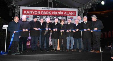 Kanyon Park Piknik Alanı vatandaşların hizmetine açıldı