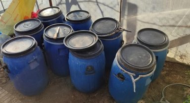 Serada 876 litre sahte içki ele geçirildi