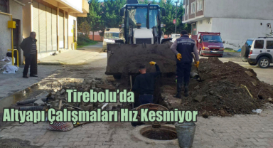 Tirebolu'da Altyapı Çalışmaları Hız Kesmiyor