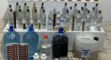 80 litre sahte içki ele geçirildi