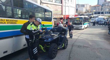 ATV İle Trafiği Birbirine Kattı, 35 Bin Lira Ceza Yedi