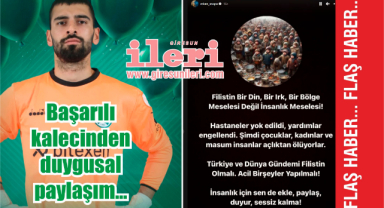 Başarılı kalecinden duygusal paylaşım...