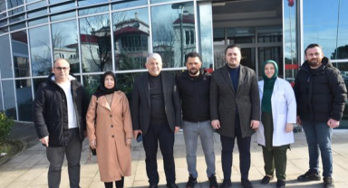 Başkan Karadere hasta ziyaretinde bulundu