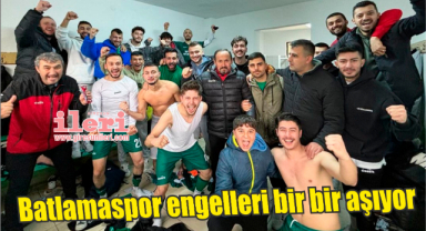 Batlamaspor engelleri bir bir aşıyor
