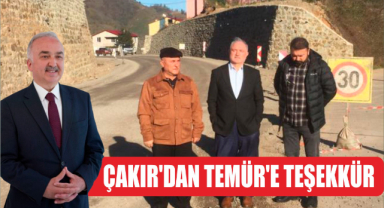 Çakır’dan Temür’e Teşekkür