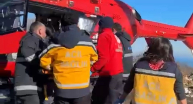 Elektrik akımına kapıldı: İmdadına ambulans helikopter yetişti!