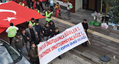 Espiye'de teröre lanet yürüyüşü düzenlendi