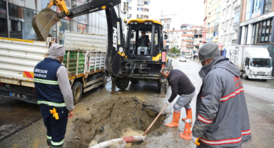 Giresun’da altyapı güçlendirme çalışmaları sürüyor