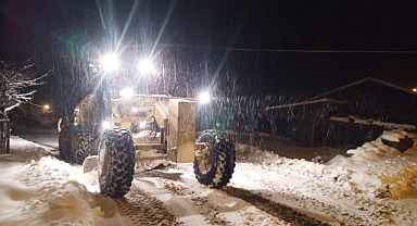 Giresun'da karla mücadele sürüyor