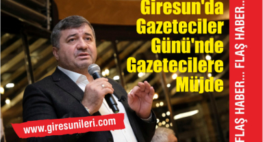 Giresun'da Gazeteciler Günü'nde gazetecilere müjde