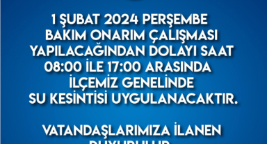 Giresun'da o ilçede su kesintisi yapılacak