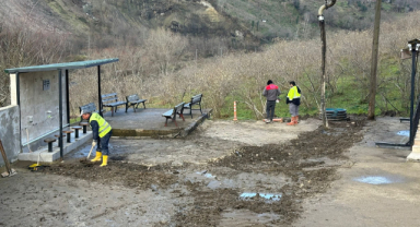 Giresun'un o ilçesinde çalışmalar sürüyor