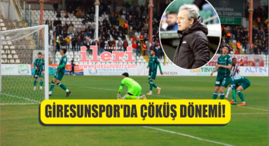 Giresunspor’da çöküş dönemi!