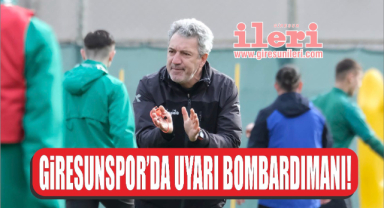 Giresunspor’da uyarı bombardımanı!