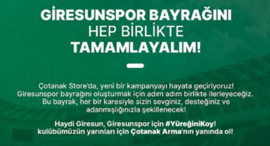 Giresunspor'dan Destek Çağrısı
